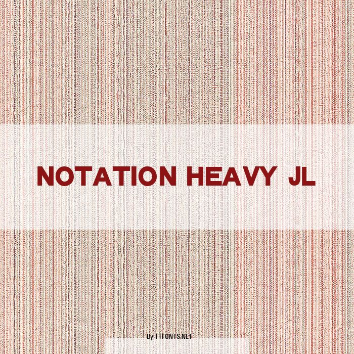 Notation Heavy JL example